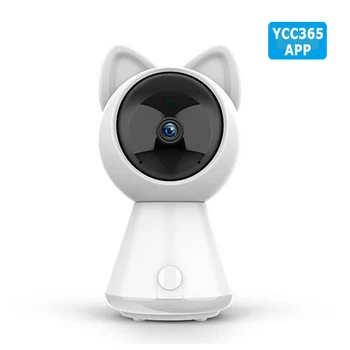 1080P Mākonis, HD IP Kameras WiFi Kaķēns Kaķis Novērošanas Kameru Baby Uzraudzīt, Infrasarkano novērošanas Kameru Bezvadu VIDEONOVĒROŠANAS Kameras YCC365 1837