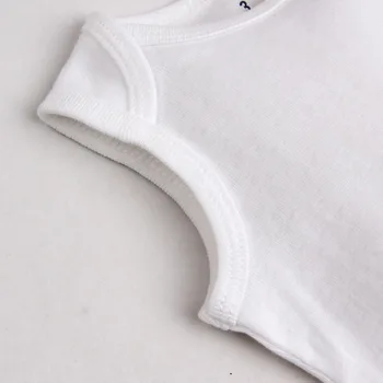 3pcs/daudz 2018. gada vasaras tīras kokvilnas balts bērnu jumpsuits mīksto jaundzimušā apģērbu baby girl vasaras apģērbs , viens gabals Ķermeņa mazuļiem 12210