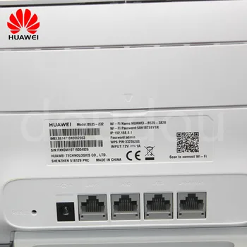 Huawe B535 B535-232 4G LTE 300Mbps Bezvadu maršrutētāju 4G wifi maršrutētāju ar AntennaSupport LTE Band: B1 / B3 / B7 / B8 / B20 / B28 3262