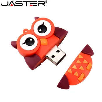 JASTER Karikatūra 64GB gudrs Pingvīns, pūce bišu fox dzīvnieku USB Flash Drive 4GB 8GB 16GB 32GB Pendrive USB 2.0 Usb stick 5043