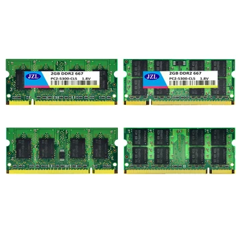 JZL Klēpjdatoru Atmiņas Ram SODIMM PC2-5300 DDR2 667MHz 200PIN 2GB / PC2 5300 DDR 2 667 MHz 200 PIN 1.8 V CL5 Piezīmju Datoru SDRAM 274