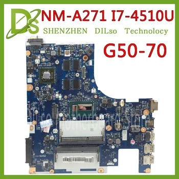 KEFU G50-70 Lenovo G50-70 Z50-70 i7 Pamatplates ACLU1/ACLU2 NM-A271 Rev1.0 grafikas karte Tests