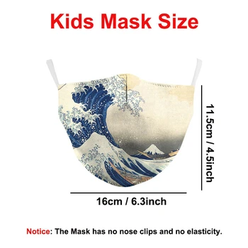 Klasiskās Eļļas Izdarīt Drukāt Maska Bērniem Pieaugušo Atkārtoti Mazgājams Auduma Sejas Maska Ar Filtru Pret Putekļiem PM2.5 Muti Maska mascarillas