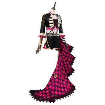 Mīlestība Dzīvo Saule!! Yoshiko Tsushima Cosplay Costuem Pieaugušo Womm Punk Rock Pilna Komplekti Apģērbs Halloween Kostīmu Pasūtījuma 7581
