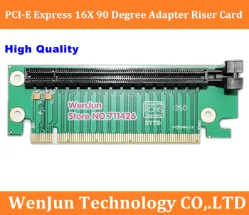 New Augstas Kvalitātes PCI-E Express PCI-E 16X 90 Grādu Stāvvadu Karte PCIE 16X Adapteris Karte 2u gadījumā atbalsta leņķis, Datoru, Serveru Šasijas 2498