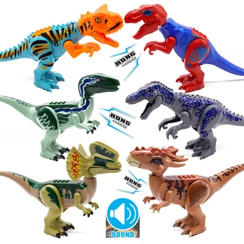 Radītājs Skaņu Jurassic Pasaules 2 Dinozauru Skaitļi Stygimoloch Parks, Celtniecības Bloki, Ķieģeļi Saderīgu DIY Rotaļlietas bērniem 8424