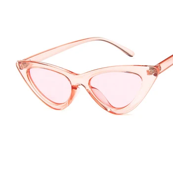 Retro Modes Cat Eye Saulesbrilles Sieviešu Vintage Dāmas Saule Glases Cateye Brilles Sieviešu Puses Brilles Rozā oculos feminino UV400 6171