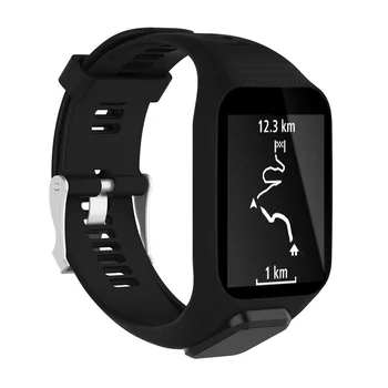 Rokas Joslā Siksnu Tomtom 2 3 Runner Dzirksteles GPS Tracker Nomaiņa Aproce Watchband Watchstrap Mīksto Watchband Silikona Jostas 12506