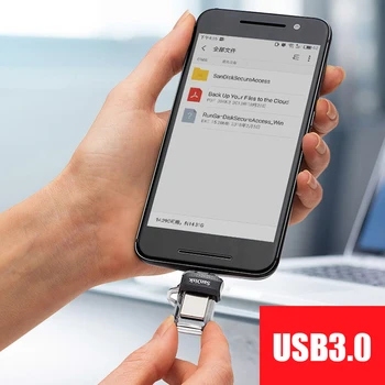 SanDisk OTG USB Flash Drive 32GB 3.0 16GB Dual Mini Pildspalva Diskus 64GB, 128GB PenDrives PC un Android telefoniem, Bezmaksas piegāde 3932