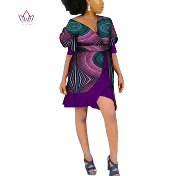 Sieviešu Salds Āfrikas Drukāt Kleitas Dashiki Plus Lieluma 6xl Bazin Riche Tradicionālo Āfrikas Apģērbu Vasaras Puse Kleita WY3337 136067
