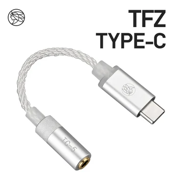 TFZ USB C Tipa Vīriešu un 3,5 MM Audio Kabelis, Austiņas,Viedo Mikroshēmu Dekodēšanas Konvertētājs 7342