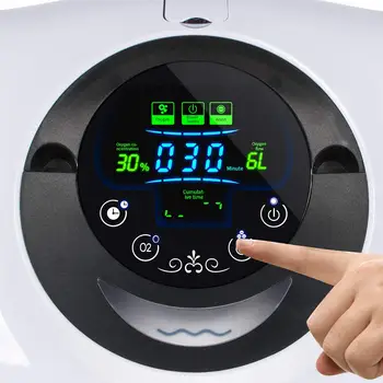 1-6L/min Portatīvo Skābekļa Koncentratoru Mini Skābekļa Mašīna Regulējams 30%-90% Miega Gaisa Attīrītājs Mājsaimniecības Veselības Monitors