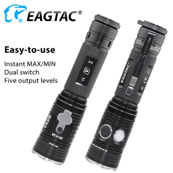 EAGTAC TX3V USB Uzlādējams LED Lukturītis XHP70.2 3550 Lm 21700 5000mAh Bateriju Jauda Banka Taktiskās Lāpu Tailcap Magnēts
