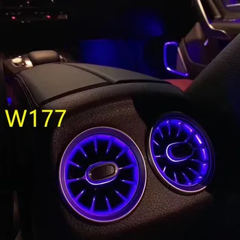 Jaunu！Luz de aire acondicionado para turbina W177, salida de aire LED,64 krāsu luz ambiental para 2019-2020Mercedes Benz A Clase