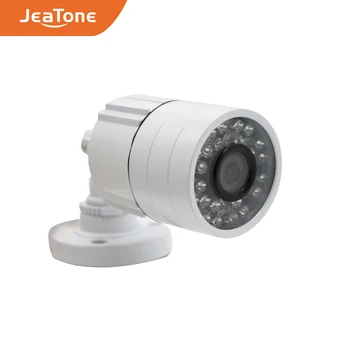 JeaTone 1080P AHD Drošības Ielā Kamera, Videonovērošanas Āra Ūdensizturīgs Drošības Kameras Baltā Krāsa 15M Nakts Redzamības IS