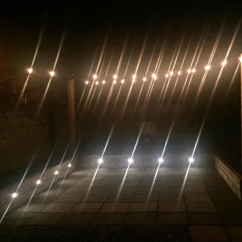 Nerūsējošā Tērauda LED Inground Gaismas Dārza Terases Apgaismojums Kārta LED Klāja Kāpnēm Padziļinājums, Plintuss Lampas 10pcs/set F103-10