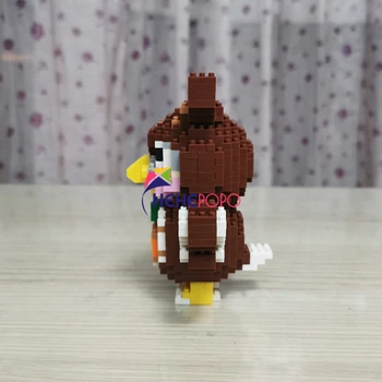 SC Spēli Dzīvnieku Šķērso Pūce Putnu Blathers 3D Modelis DIY Mazo Mini Dimanta Bloki, Ķieģeļi Celtniecības Rotaļlieta Bērniem, Dāvanu Kaste Nr.