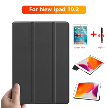 Uz Lietu iPad 10.2 2019 Tablet Case for Apple iPad 7. Paaudzes Magnētiskās Stāvēt funnda capa aizsardzības āda +dāvana