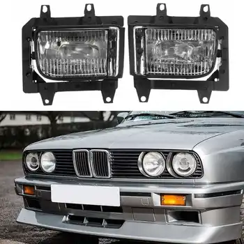 2gab Priekšējais Bamperis Miglas lukturis Miglas Lukturi Auto Gaisma Montāža MW E30 3-Sērijas 318i 325i 1985-1993 Auto Stils
