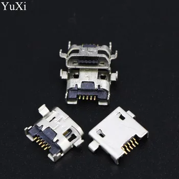 100gab Mini Micro USB Uzlādes Port Savienotājs Ligzda Strāvas Ligzda Blackview BV5000 Par Doogee T5 lite USB Ligzdu