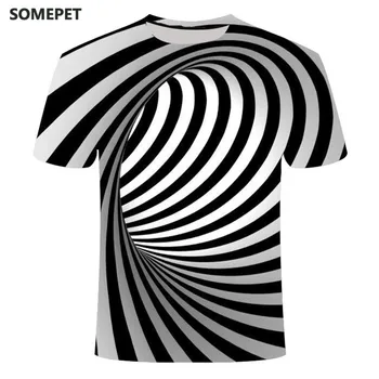 2020 jaunu 3D vortex T-krekls vīriešu vasaras 3D drukāšanas īsām piedurknēm top T-krekls gadījuma 3D T-krekls top Tee XXS-6XL