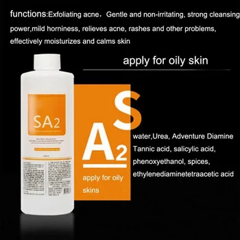 AS1 SA2 AO3 Aqua Pīlings Risinājums 400 ml Hydra Dermabrāzija Sejai Tīras Sejas ādas Tīrīšana Blackhead Eksporta Šķidrums, Skaistumkopšanas Salons