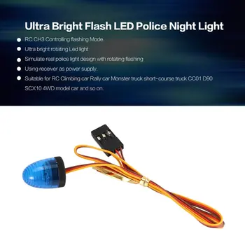 AUSTAR Multi-function Ultra Spilgti Rotējošo Mirgo Policijas LED Nakts Apgaismojums, Lampas RC Auto HSP TAMIYA CC01 Aksiālie SCX10
