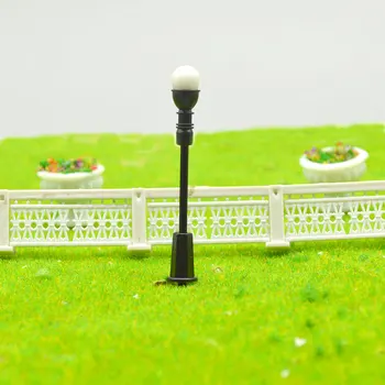 Miniatūra Gaismas Modelis Dzelzceļa Vilcienu Lampas Vienu galvu Plastmasas 3 v Led Coolwhite Smilšu galda, Arhitektūra, Ēku Izkārtojumu 50gab/daudz