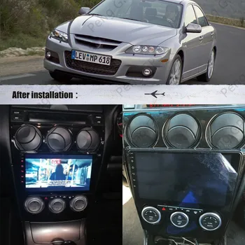Priekš Mazda 6 Android Radio Auto multimedia Player 2006. - 2013. Gadam Stereo PX6 Audio GPS Navi Galvas vienības Autoradio Nav 2din 2 DIN kamera