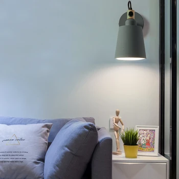 Ziemeļvalstu bēniņi E27 led sienas lampa ar modernu dizainu balts &melns & pelēks un zaļš krāsa, viesistaba, guļamistaba studiju koridora gaismas