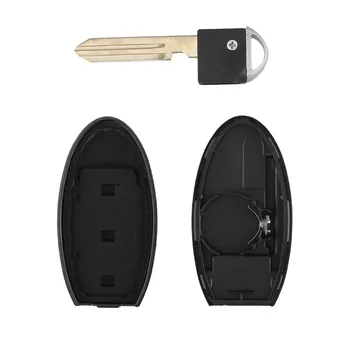 Dandkey Tālvadības Smart Key Apvalks Priekš Nissan Sentra Otrādi Teana Fob 2 3 4 Pogas, Keyless Ieceļošanas Auto Taustiņu Gadījumā Vāciņu Ar Atslēgu Asmens