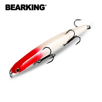 2017 Bearking makšķeres un Karstā modeli, jaunu zvejas lures grūti ēsmu platgalve 4mixed krāsām, zīmuli ēsmu 11cm 12g, grimst