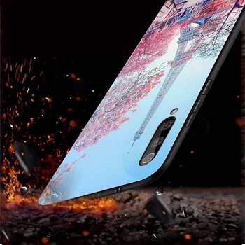 Eifeļa Tornis Gadījumā Xiaomi Redmi Piezīme 8 9 7 6 Pro 8T K20 K30 Mi Piezīme 10 9 9T 8 Pro SE A3 A2 Lite 6X F1 Rūdīts Stikls Fundas
