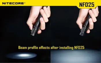 Nitecore NFR25 NFD25 NFB25 NFG25 Multicolour Lukturīti Filtrs 25.4 MM Piemērots Lāpu ar Galvu 25.4 MM