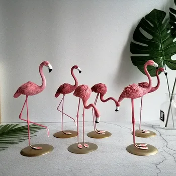 Rozā Simulācijas Flamingo Dabīgas Dzīvnieku Sveķu par Fotogrāfiju, Fotografēšanu Aksesuāri Foto Rotājumi Priekšmetus, Studio Mājas Rota