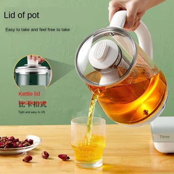 1.8 L veselības pot daudzfunkcionāls melnā tēja plīts biezāka stikla elektriskā tējkanna ziedu tējkanna 800W200V