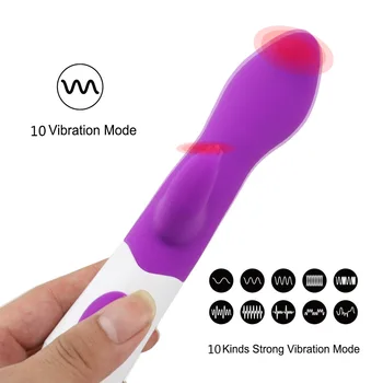 10 Ātruma Spēcīgu Trušu Vibrators Klitora Stimulators Double G Spot Massager Seksa Rotaļlietas Sievietēm Sieviešu Masturbator Seksa Veikals dido 8913