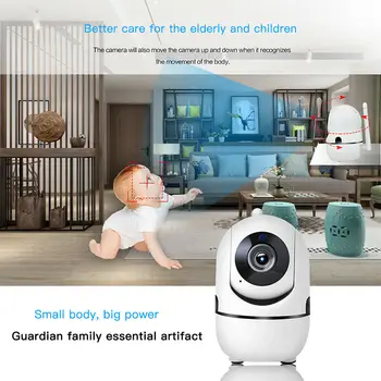 1080P HD Bezvadu IP Kamera, Home Security Smart WiFi Audio Iekštelpu Mini Kameras Uzraudzības Nakts Redzamības Kustības