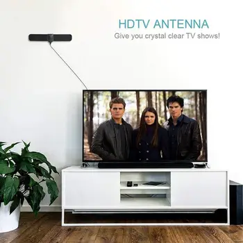 1080P HD Iekštelpu Universālā TV Antena DVB-T2 ATSC 25 Km Digitālo Pastiprinātāju Antenas