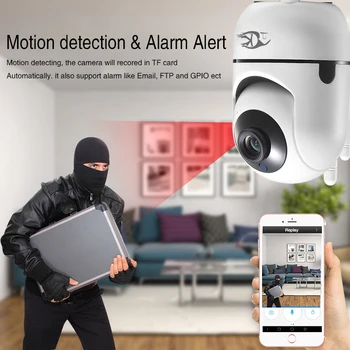1080P Mākonis Bezvadu Auto Izsekošana, Bezvadu IP Kamera Smart Home Security Video Novērošana CCTV Kamera Nakts Redzamības Baby Monitor