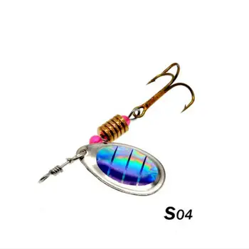 10PCS/Lodziņā Spiner Metāla Vizuļi Zvejas Lures Grūti Mākslīgo Ēsmu saldūdens Bass Walleye Crappie Platgalve Swimbait makšķeres
