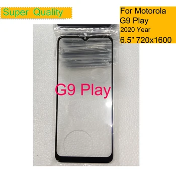 10Pcs/daudz Par Motorola Moto G9 Spēlēt Touch Screen Priekšējo Ārējo Stikla Paneli Objektīvs Moto G9 Spēlēt LCD Priekšā Nomaiņa 1660