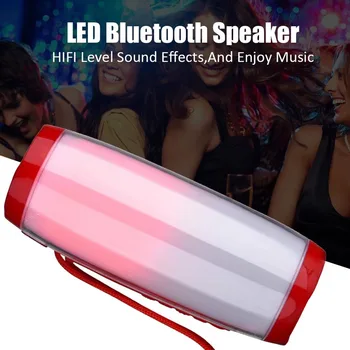 10W LED Stereo bass Subwoofer kolonnas bezvadu bluetooth skaļruni soda pārnēsājamas skaņas boom box ūdensizturīgs pc fm raido USB skaļrunis