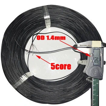 10m/daudz 2core 3core 4core 5core enameled vadu Izolēta Ultra-mīksts vads aptīts vads Austiņu kabelis, Signāla kabelis