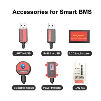 10s smart BMS 80A 100A 120.A UART 485 Bluetooth Smart BMS par 36V Li-jonu Akumulatora Enerģijas Uzglabāšanas Ar Līdzsvaru 6040