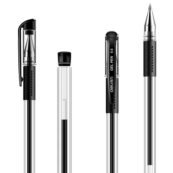 12PCS Deli 6600es neitrāls pen biroja 0.5 mm lodi galvā, ūdens pildspalvu, paraksts ar pildspalvu, oglekļa pildspalvu parauga Birojs
