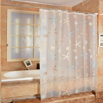 12pcs Dušas Aizkaru Āķi 3D Skaidrs, Ūdensizturīgs Pelējumu Vannas Aizkaru Piejūras Stils Dušas Aizkars Mūsdienu Jaunas