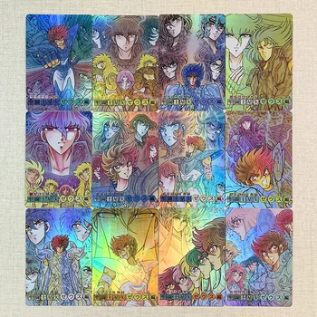 12pcs/set Saint Seiya Ielu Zeus Nodaļa Refrakcijas Rotaļlietas Hobiju Hobijs Kolekciju Spēli Anime Kolekcija Kartes