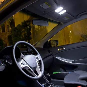 14pcs Auto Piederumi Xenon White LED Spuldzes Iepakojuma Komplektu Par 2009-Nissan Murano T10 31MM 39MM Kartes Dome Bagāžnieka Lampas