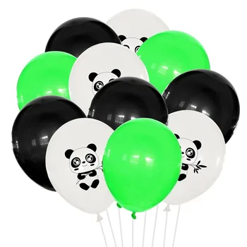 1Set Panda Baloni daudz laimes Dzimšanas dienā ballon Banner Cupcake Toppers Somas Panda Tēmu Dzimšanas dienas svinības Bērnu Duša Puse Decoratio 13828